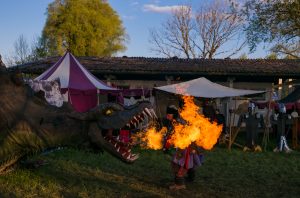 Lebendiges Mittelalter auf den Wiesen am Chiemsee im Seepark Bernau – Felden